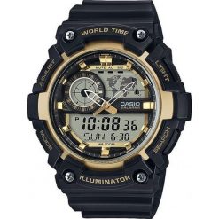Zegarki męskie: Zegarek Casio Zegarek męski Enzani gold black AEQ-200W -9AVEF