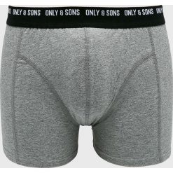 Only & Sons - Bokserki. Szare bokserki męskie marki Only & Sons, bez wzorów, z elastanu. W wyprzedaży za 24,90 zł.