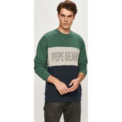 Pepe Jeans - Bluza bawełniana Ismael. Niebieskie bluzy męskie Pepe Jeans, s, z nadrukiem, z bawełny, z okrągłym kołnierzem, bez rękawów, bez kaptura. Za 279,90 zł.