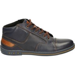 Botki męskie - 303 PEL BLU. Czarne botki męskie Venezia, ze skóry. Za 199,00 zł.