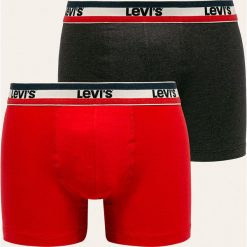 Levi's - Bokserki (2-pack). Czerwone bokserki męskie Levi's®, z nadrukiem, z elastanu. W wyprzedaży za 99,90 zł.