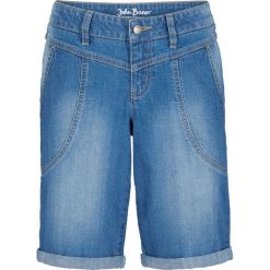 Bermudy dżinsowe bonprix jasnoniebieski. Niebieskie jeansy damskie bonprix. Za 89,99 zł.