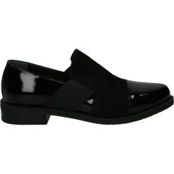 Mokasyny - 277310 BLACK. Czarne mokasyny damskie Venezia, z nubiku. Za 299,00 zł.