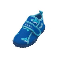 Playshoes Buty do wody Rekin blue - niebieski. Niebieskie buciki niemowlęce marki Playshoes, z tkaniny. Za 59,00 zł.