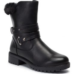Botki CLARA BARSON SWYL032706-2. Czarne botki damskie Clara Barson, ze skóry ekologicznej, bez obcasa, bez zapięcia. Za 159,99 zł.