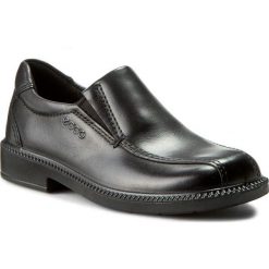 Półbuty ECCO - Junior Dublin 73550201001 Black. Czarne półbuty skórzane męskie marki Kazar. W wyprzedaży za 199,00 zł.