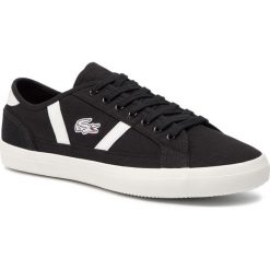 Tenisówki LACOSTE - Sideline 119 1 Cma 7-37CMA0066454 Blk/Off Wht. Czarne półbuty męskie Lacoste, bez wzorów, ze skóry, bez zapięcia. W wyprzedaży za 239,00 zł.