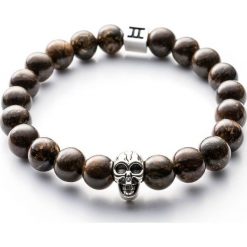 Bransoletki damskie: Bransoletka Gemini Classic Skull Brown C5-G