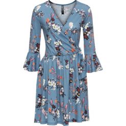 Sukienki: Sukienka shirtowa bonprix jasnoniebieski w kwiaty