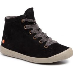 Sneakersy SOFTINOS - Isleen 2 P900558001 Black. Czarne półbuty damskie Softinos, na co dzień, bez wzorów, ze skóry, bez obcasa, na płaskiej podeszwie, bez zapięcia. W wyprzedaży za 279,00 zł.