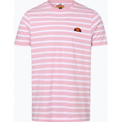 Ellesse - T-shirt męski, różowy. Różowe t-shirty męskie marki Ellesse, s, w paski, z bawełny, bez kołnierzyka. Za 129,95 zł.
