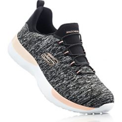 Sneakersy Skechers bonprix czarny melanż. Czarne buty sportowe damskie bonprix, bez wzorów, z materiału, sportowe. Za 199,99 zł.
