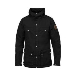 Fjällräven Greenland Jacket, Czarny | 550 | Z. Czarne płaszcze męskie Fjällräven, m, bez wzorów, bez kaptura. W wyprzedaży za 1522,39 zł.