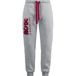 AC/DC In Rock We Trust Spodnie dresowe odcienie szarego/czerwony. Szare spodnie dresowe męskie marki AC/DC, xl, z dresówki, rockowe. Za 199,90 zł.