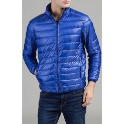 Kurtka męska ANDON BLUE. Niebieskie płaszcze męskie Kurtka męska ANDON BLUE, xl, bez wzorów, bez kaptura. W wyprzedaży za 59,00 zł.
