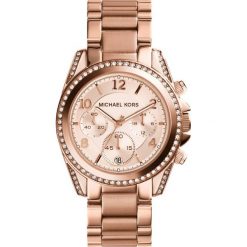 Michael Kors BLAIR Zegarek chronograficzny roségoldcoloured. Szare, analogowe zegarki damskie marki Fossil. Za 1049,00 zł.