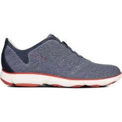 Geox - Buty. Niebieskie buty sportowe męskie marki Geox, ze skóry, na sznurówki. Za 539,90 zł.