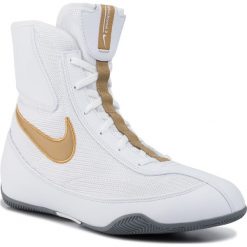 Buty NIKE - Machomai 321819 170 White/Metallic Gold/Cool Grey. Białe buty sportowe męskie Nike, ze skóry ekologicznej, bez zapięcia, na fitness i siłownię. Za 439,00 zł.