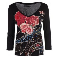 Desigual T-Shirt Damski Keppary S Czarny. Czarne t-shirty damskie marki Desigual, s. Za 199,00 zł.