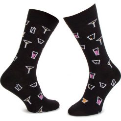 Skarpety Wysokie Męskie DOTS SOCKS - DTS-SX-165-X Czarny Kolorowy. Czarne skarpetki męskie Dots Socks, bez wzorów, z elastanu. Za 19,90 zł.