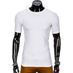 T-SHIRT MĘSKI BEZ NADRUKU S620 - BIAŁY. Białe t-shirty męskie z nadrukiem marki Inny, m, z klasycznym kołnierzykiem. Za 12,99 zł.