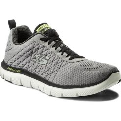 Buty SKECHERS - The Happs 52185/LGBK Light Gray/Blk. Szare buty sportowe męskie Skechers, z tworzywa sztucznego, bez zapięcia, na fitness i siłownię. W wyprzedaży za 249,00 zł.