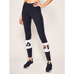 Legginsy Fila Ballari 687730. Niebieskie spodnie damskie Fila, m, z elastanu. W wyprzedaży za 149,00 zł.
