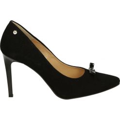 Czółenka - 1407 115 NERO. Czarne buty ślubne damskie Venezia, ze skóry. Za 179,00 zł.