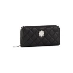 ACCCESSORIES 1w1-002-aw19 Czarny. Czarne portfele damskie ACCCESSORIES, bez wzorów, ze skóry ekologicznej. Za 39,99 zł.