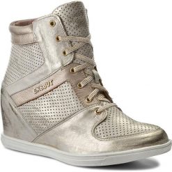 Sneakersy damskie: Sneakersy EKSBUT – 77-4418-672/F88-1G Złoto