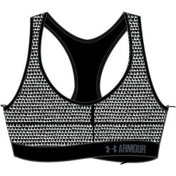 Under Armour Biustonosz Sportowy Armour Mid Bra Printed Black Black Stealth Gray Xs. Szare biustonosze damskie termoaktywne marki Under Armour, xs, bez wzorów, outdoorowe. W wyprzedaży za 79,00 zł.