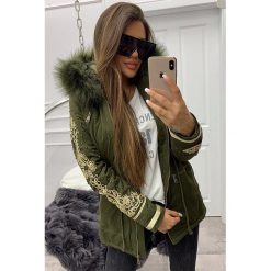 Kurtka damska VILIA GREEN. Brązowe kurtki damskie Kurtka damska VILIA GREEN, s, bez wzorów. W wyprzedaży za 139,00 zł.