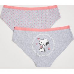 Majtki z motywem Snoopy - Jasny szar. Majtki damskie Sinsay. Za 19,99 zł.