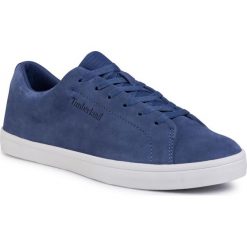 Tenisówki TIMBERLAND - Skape Park Oxford Medium Blue Suede. Niebieskie półbuty męskie Timberland, bez wzorów, ze skóry, bez zapięcia. W wyprzedaży za 349,00 zł.