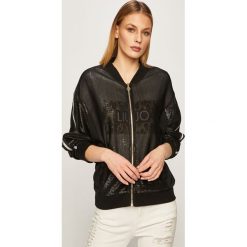 Liu Jo - Kurtka bomber. Czarne kurtki damskie Liu Jo, s, bez wzorów, z elastanu, krótkie. W wyprzedaży za 549,90 zł.