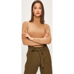 Answear - Sweter. Brązowe golfy damskie ANSWEAR, s, z elastanu. W wyprzedaży za 59,90 zł.