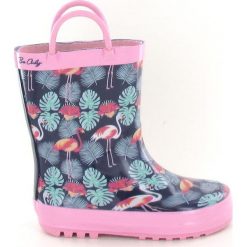 Buty dziecięce: Kalosze "Tropico" w kolorze granatowo-jasnoróżowym