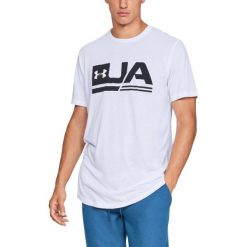 Under Armour Sportstyle Drop Koszulka Biały. Białe podkoszulki męskie Under Armour, m, z nadrukiem, z bawełny, z krótkim rękawem. Za 137,95 zł.