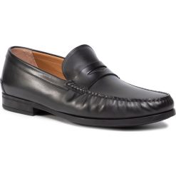 Mokasyny BOSS - Riviera 50398009 10206647 01 Black 001. Czarne mokasyny męskie Boss, na co dzień, bez wzorów, ze skóry, bez zapięcia. Za 1189,00 zł.