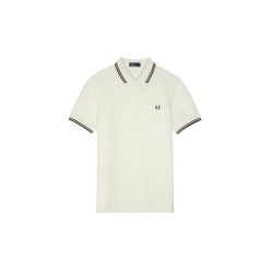 Koszulki polo z krótkim rękawem Fred Perry Twin Tipped Polo Lightecru/Blk. Białe koszulki męskie Fred Perry, xl, bez wzorów, polo, z krótkim rękawem, krótkie. Za 257,95 zł.