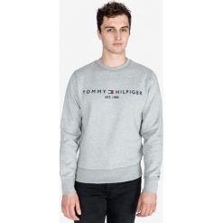 Tommy Hilfiger Bluza Szary. Szare bluzy męskie TOMMY HILFIGER, s, z haftami, z bawełny, bez kołnierzyka, bez rękawów, bez kaptura. Za 426,95 zł.