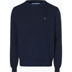 Fynch Hatton - Sweter męski, niebieski. Niebieskie swetry męskie marki Fynch-Hatton, xl, bez wzorów, z bawełny, bez kołnierzyka, bez kaptura. Za 349,95 zł.