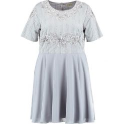 Sukienki hiszpanki: Lace & Beads Curvy Sukienka koktajlowa light grey