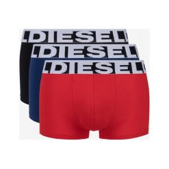 Diesel 3-pack Bokserki Czarny Niebieski Czerwony. Czerwone bokserki męskie Diesel, bez wzorów, z elastanu. Za 180,95 zł.