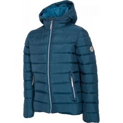 Kurtka chłopięca JKUM700 - granat - Outhorn. Pomarańczowe kurtki chłopięce EVERHILL, bez wzorów, z poliesteru, bez kaptura. Za 119,99 zł.