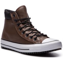 Trampki CONVERSE - Ctas Pc Boot Hi 162413C Chocolate/Black/White. Brązowe tenisówki męskie Converse, z gumy. W wyprzedaży za 319,00 zł.