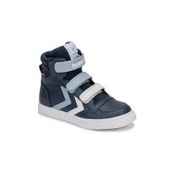Buty Dziecko Hummel STADIL PRO JR. Niebieskie trampki dziewczęce Hummel, bez wzorów, bez zapięcia. Za 359,00 zł.