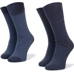 Zestaw 2 par wysokich skarpet męskich TOM TAILOR - 90147 Ombre Blue 602. Niebieskie skarpetki męskie z elastanu. Za 35,00 zł.