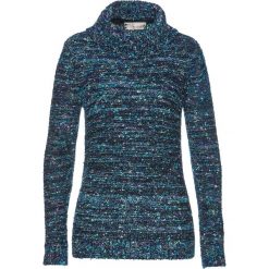 Sweter bonprix ciemnoniebieski. Niebieskie swetry damskie bonprix, bez wzorów, z dzianiny, bez rękawów. Za 84,99 zł.