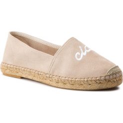 Espadryle EVA MINGE - EM-14-05-000133 803. Brązowe espadryle damskie Eva Minge, bez wzorów, z zamszu, bez obcasa, na płaskiej podeszwie. W wyprzedaży za 249,00 zł.